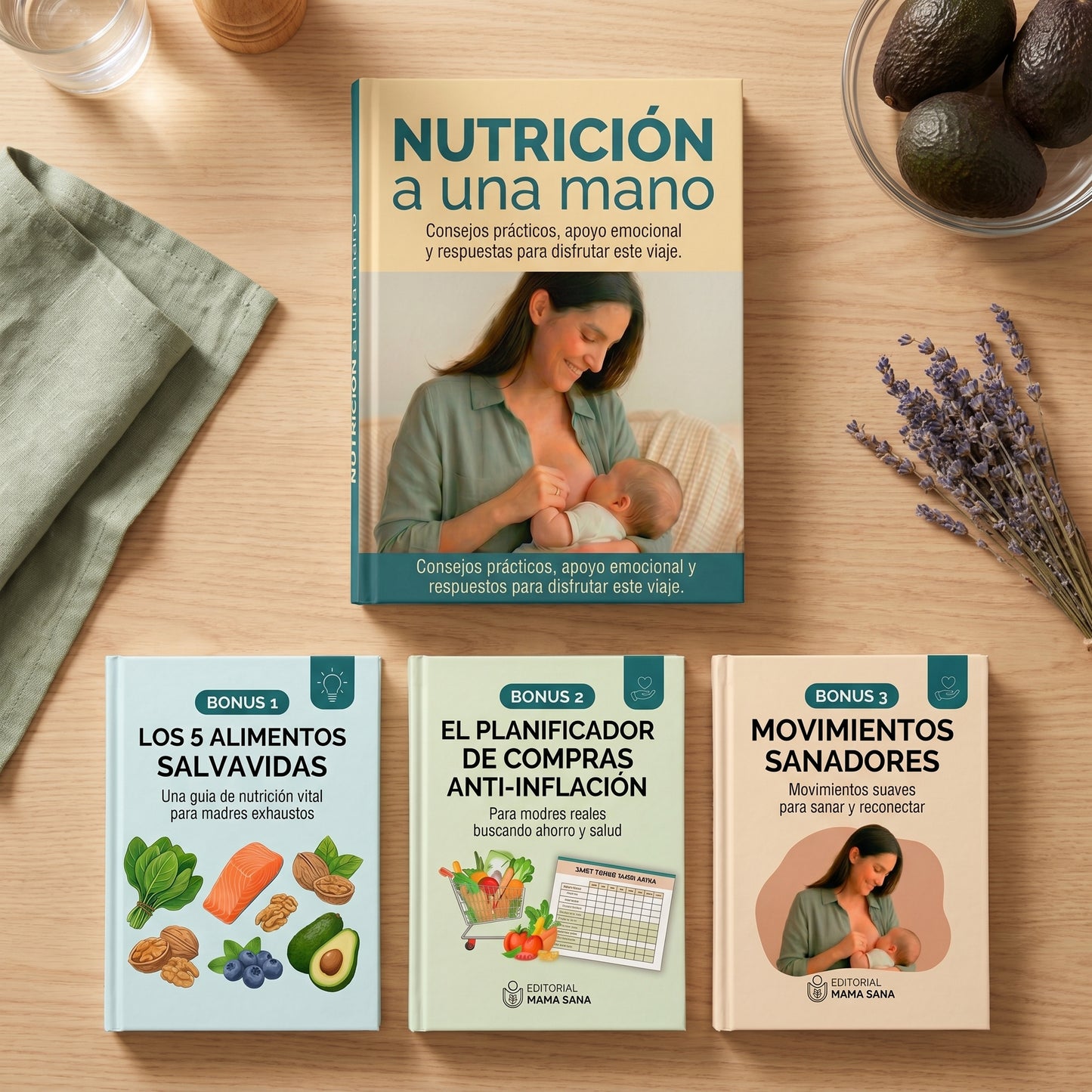Nutricion a una Mano + 3 bonos: Volvé a sentirte vos misma y cortá el círculo del agotamiento